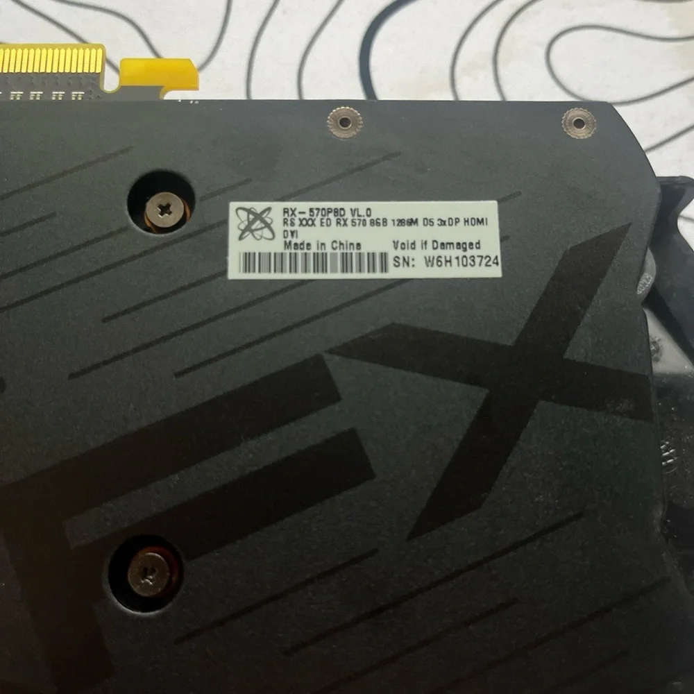 XFX Dual-Fan Graphics Card in Red and Black